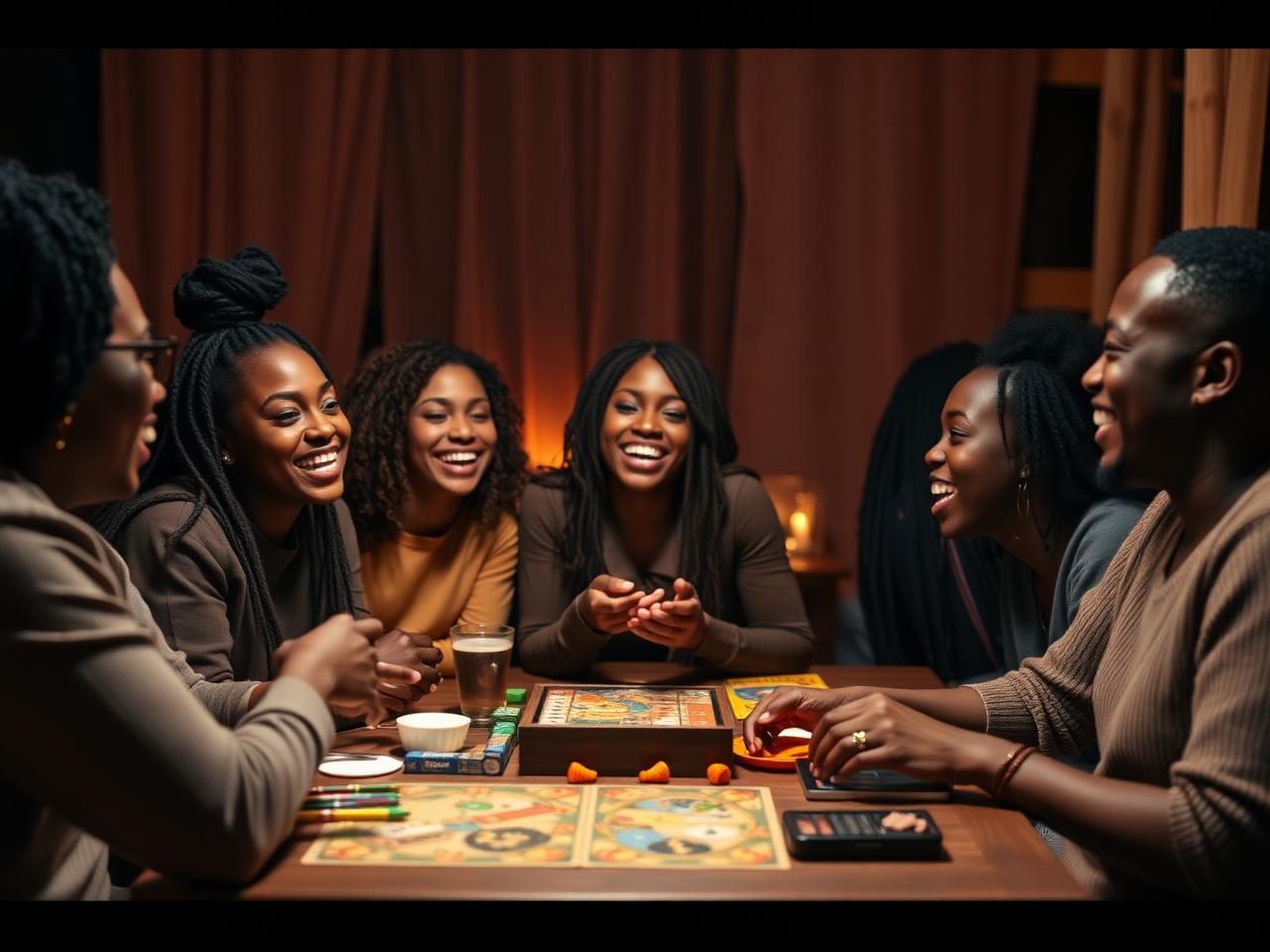 Community game night with friends